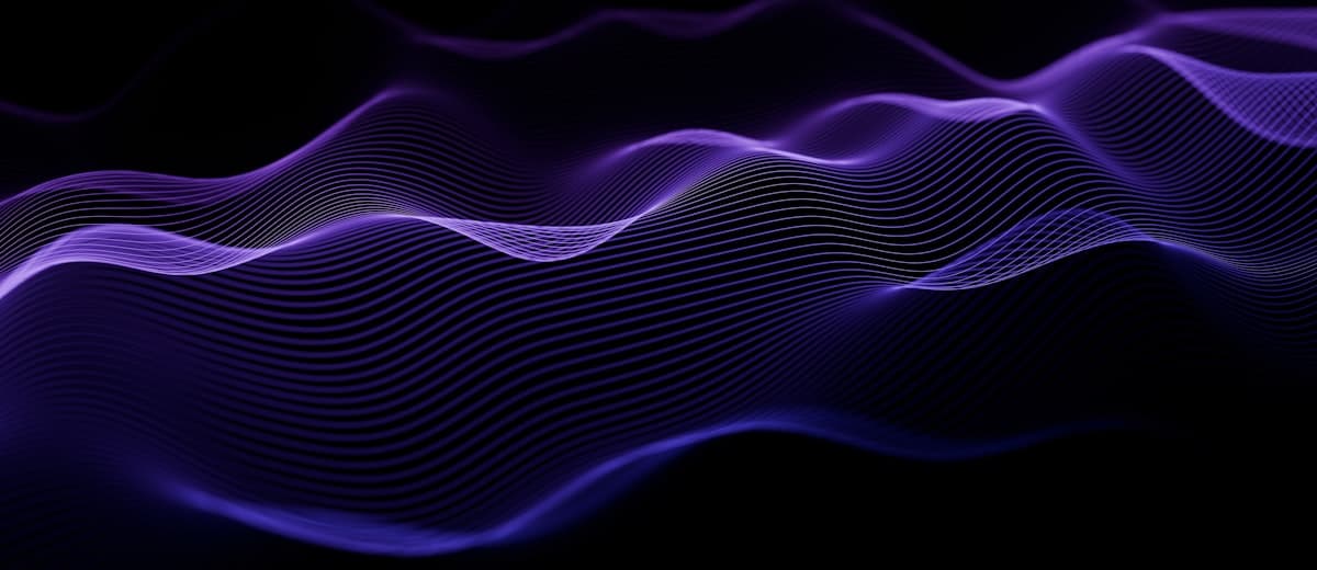 Audio waveform visualization for voice AI